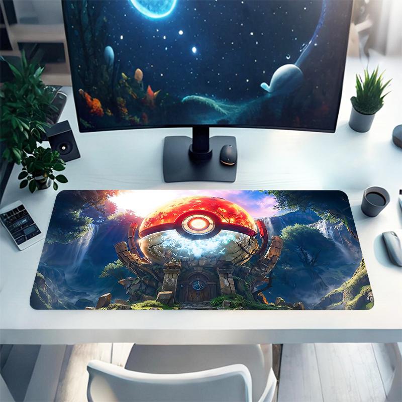1Pc Fantasy Pokmon Adventure Gaming Mouse Pad Keyboard Desk Mat Non-slip Rubber Lock Edge Waterproof Computer Mousepad for Office Home Decor S1352