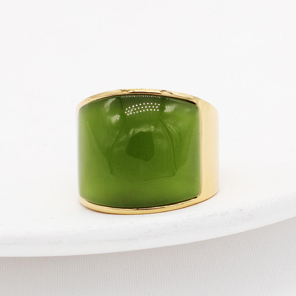 Creative Men's Cat's Eye Stone Big Class Finger Men's and Women's Food Ring