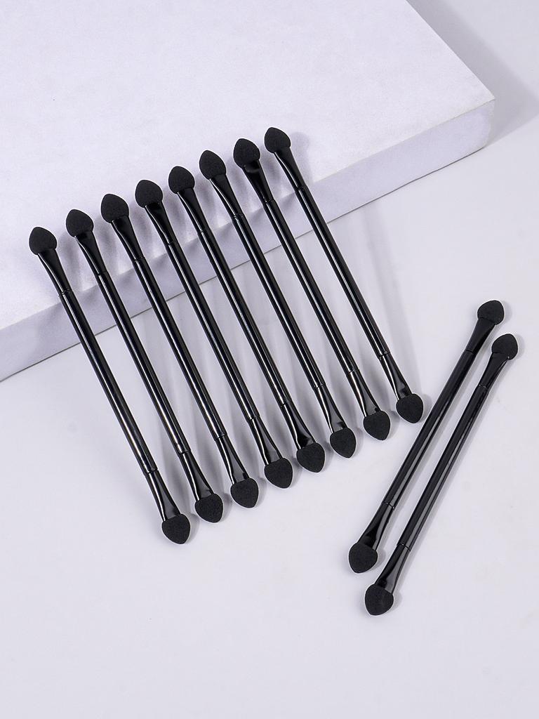 10PCS Multi-Color Double Head Latex Sponge Eyeshadow Stick Multi-Functional Portable Short Stick Makeup Brush Eyeshadow Brush