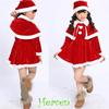 Toddler Kids Baby Girls Fashion Christmas Clothes Costume Party Dresses+Shawl+Hat Outfit