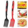 1/2pcs Silicone Flexible Cooking Forks Multifunctional Cooking Spaghetti Forks Kitchen Cooking Baking Stir Mix Serving Utensils