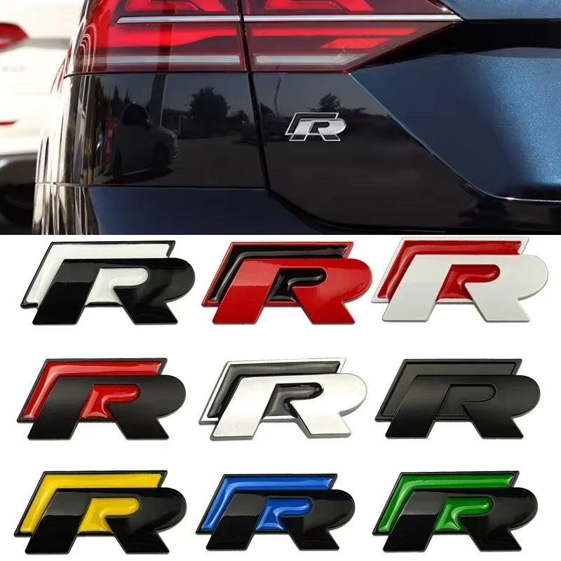 2026 Горячее Для VW VOLKSWAGEN Для Volkswagen VW R Rline Логотип Металлическая Решетка Радиатора Автомобиля Значок Наклейки на Задний Багажник Polo Golf Jetta Beet