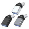 Адаптер Type-C на USB3.0 под углом 45 градусов, разъем для передачи данных с индикатором, совместимый для мобильного телефона, ноутбука, планшета
