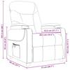 Massage Chair Burgundy Fabric
