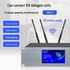 Weishu AQ-4C Wireless 1-to-4 Video Tracking Conference Microphone System (CN version)