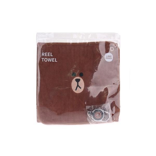Line Friends Character Lil Towel, Brown