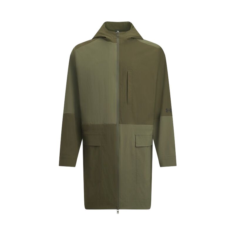 Under Armour Неудержимая FW25 Свободная серия Логотип Молния Спортивная Свободная Длинная Куртка Мужская Куртка 6008870-308