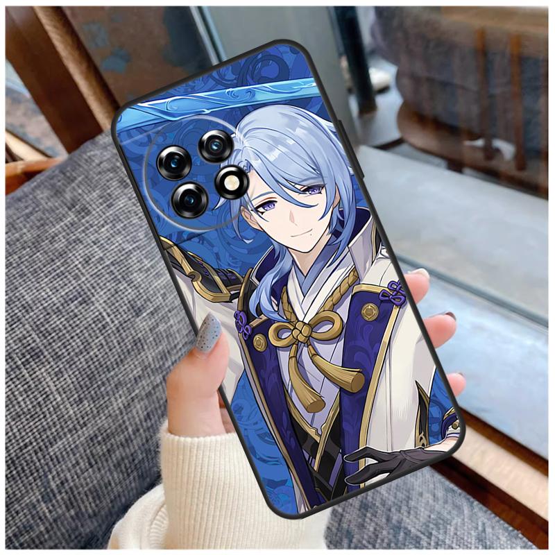 Чехол Genshin Impact Камисато Аято для OnePlus Nord CE 2 3 Lite 2T N10 N20 N30 Ace 8T 9RT 10T 10R 8 9 10 Pro 11 Coque