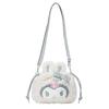 2WAY Drawstring Shoulder Snow Kuromi 129844 [Sanrio] (Fluffy Rabbit)