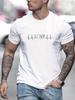 LOVE Heartbeat Funny Men Tshirt Hip Hop Casual Tops Summer Street T Shirt Oversized Cotton Short Sleeve