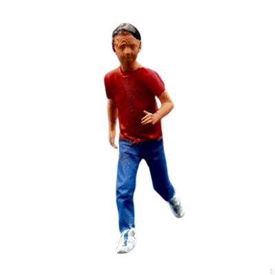 Миниатюрная фигурка 1/64, расписанная вручную, реквизит для пейзажа, крошечные люди, фигурка, модель человека