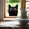 Cartoon Cute Little Black Cat Balcony Glass Home Beautification and Decoration Electrostatic Window Stickers