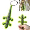 3D Printed Gecko Keychain Luminous Feature Animal Key Ring Backpack Charm Hanging Ornament