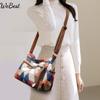 Women Messenger Bags New PU Leather Handbag Inclined Shoulder Bag Female Crossbody Bag Vintage Plaid Pattern Bag