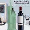 Wine Bag Elegant Stylish Champagne Wine Bottles Tote Carrier Fake Leather Wine Packaging Bag for Home Party