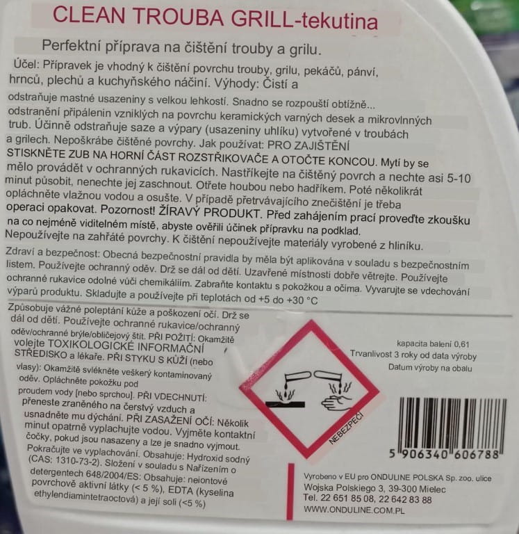 Feda Oven and Grill Cleaner 06l