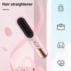 Hair Straightener Brush 4 Temperatures Fast Heating USB Rechargeable Cordless Negative Ions Hot Brush Electric Fluffy Curly Hair Styling Detangling