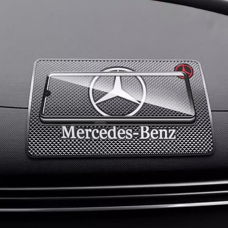 Car Dashboard Anti-slip Mat Auto Coaster Non-Slip Water Cup Drink Pad For Mercedes Benz W205 C300 W203 W206 W124 W126 W140 W168 FVWXY1