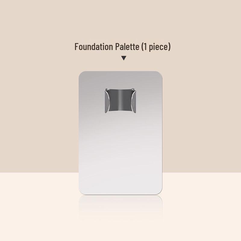Набор палитра для смешивания макияжа из нержавеющей стали и шпатель – кольцо для тональной основы/консилера.