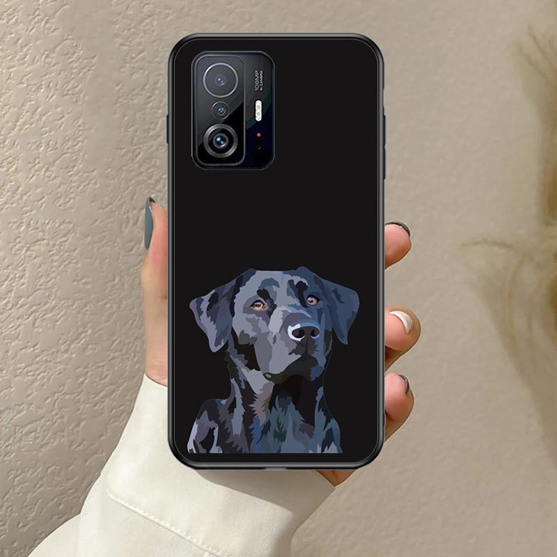 Black Labrador Dog Funda For POCO F5 F3 M5s C40 F4 GT X3 X4 X5 Pro Case For Xiaomi 12 13 Lite 11T 12T Pro 12X