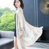 Summer Thin Ice Silk Knit Cardigan Plus Size Loose Sun Protection Shawl Jacket Open Fron Knit Jacket