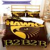 3pcs Football Team (21) Design Cover Set - HD Printed Bedding with 1 Cover and 2 Pillowcases - Perfect for Home and Dorm Decor