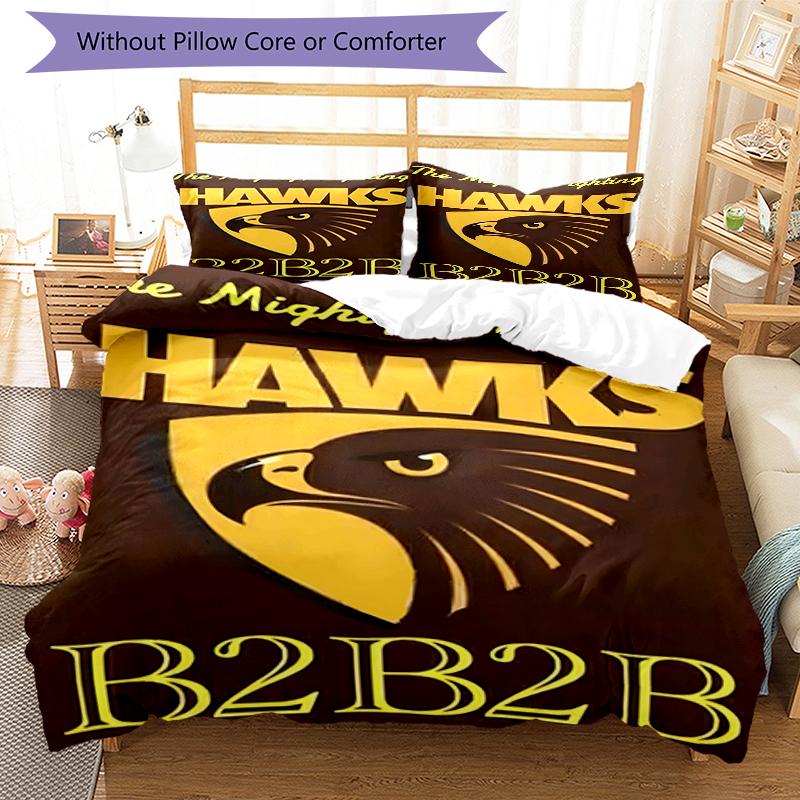 3pcs Football Team (21) Design Cover Set - HD Printed Bedding with 1 Cover and 2 Pillowcases - Perfect for Home and Dorm Decor