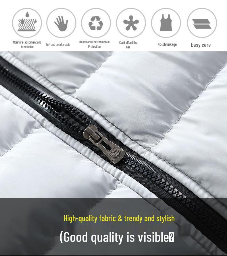 Men's Korean Style Autumn/Winter Warm Down Cotton Sleeveless Jacket