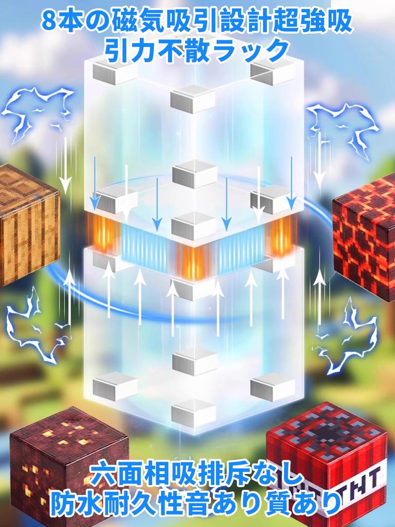 AAGWW Magnetic Building Blocks, 118 Piece Set, 2cm, Randomly Scaled, Includes 12 Character Figures, Storage Bag, and Storage Bucket. Magnetic Toys