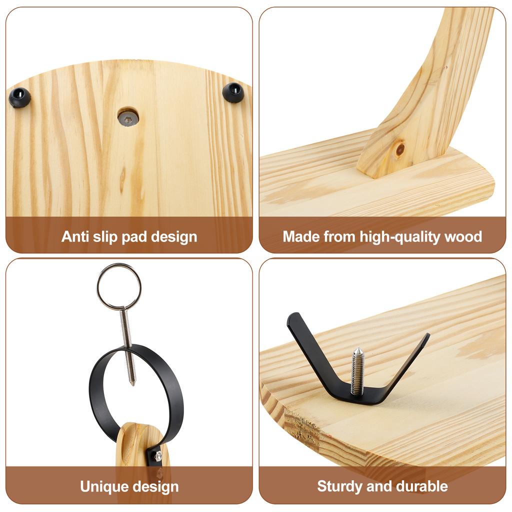 Испания Деревянная подставка для хамона Подставка для окорока Профессиональная подставка для нарезки хамона с нескользящим ковриком Фиксированный держатель Кухонный инструмент для ресторана