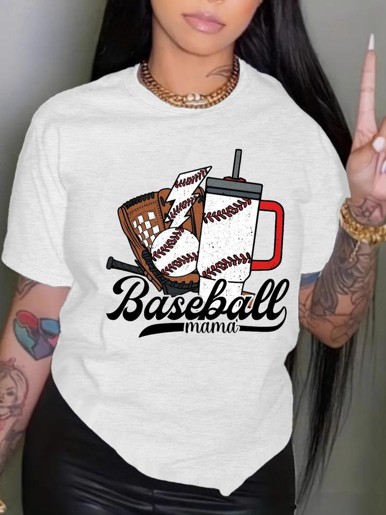 Baseball Mama Graphic T-shirt