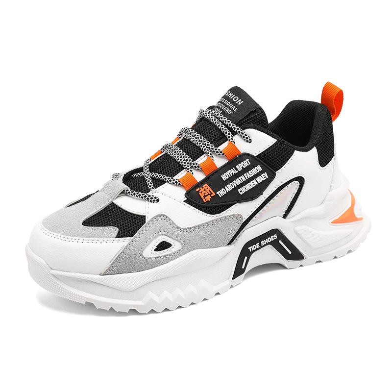 Повседневная мужская обувь Дышащая спортивная обувь для бега Мужская обувь На толстой подошве Обувь для пап Студенческая трендовая обувь для скейтборда