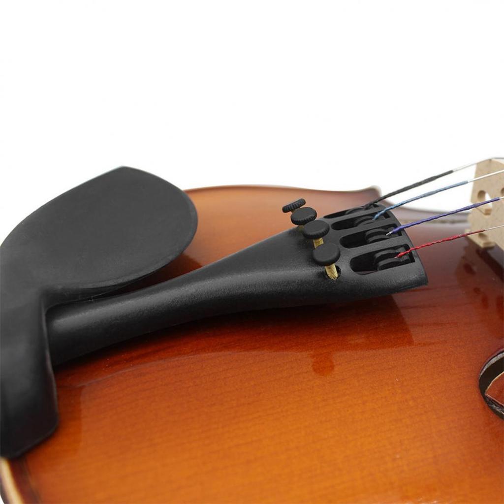 3/4, 4/4, 1/2, 1/4, 1/8 Violin Tailpiece, Carbon Fiber Tailpiece with Tail String Accessories and Fine Tuning
