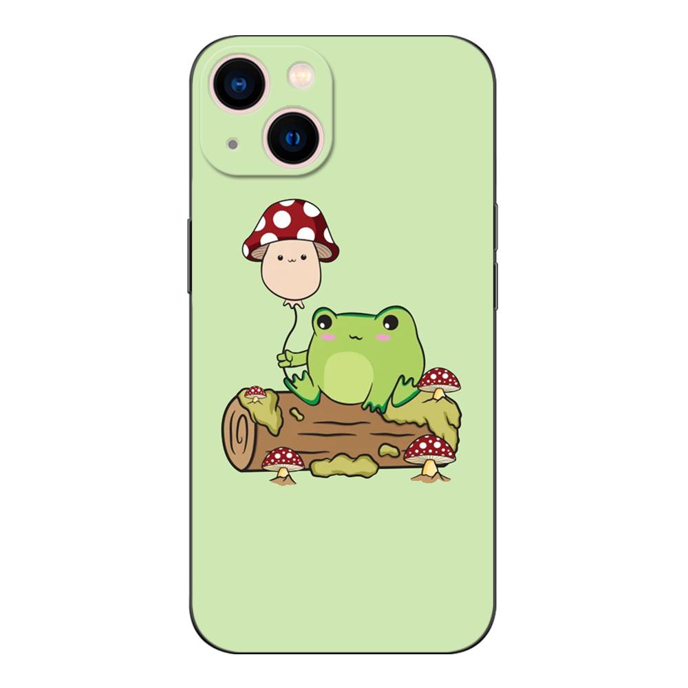 Black Tpu Case For Realme Q5 X XT X2 X3 Superzoom X50 V13 Q3i X7 PRO Ultra GT Master Edition Kawaii Frog Mushroom