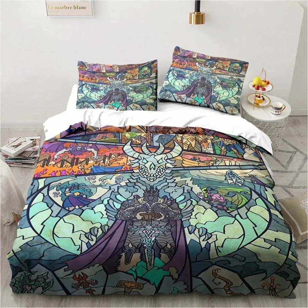 3D-печать игровой World Warcraft комплект постельного белья пододеяльник постельный комплект пододеяльник наволочка одеяло king size queen размер для мальчиков взрослых