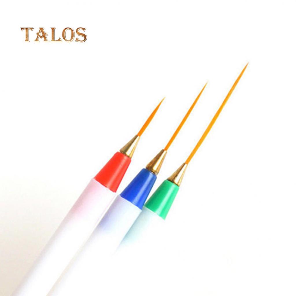 3 Pcs/Set Nail Art Fine Liner Design Detail Decor Painting Drawing DIY Pen Brush Nail Care