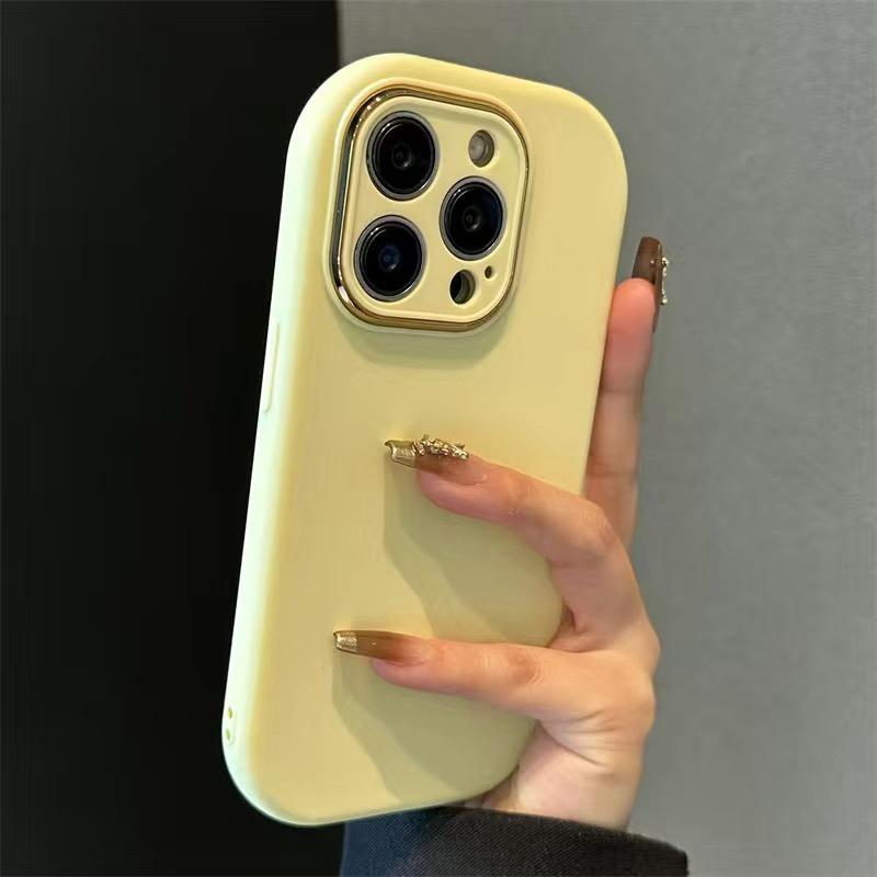 Soft Silicone Candy Phone Cases For iPhone 11 12 13 14 15 16 17 Pro Max Plus AIr Shockproof Bumper Back Cases Cover