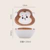 Cartoon Animal Shaped Ceramic Bowl Cute Breakfast Bowl Oat Bowl Yogurt Bowls Rice Bowls Soup Bowls Household Creative Tableware
