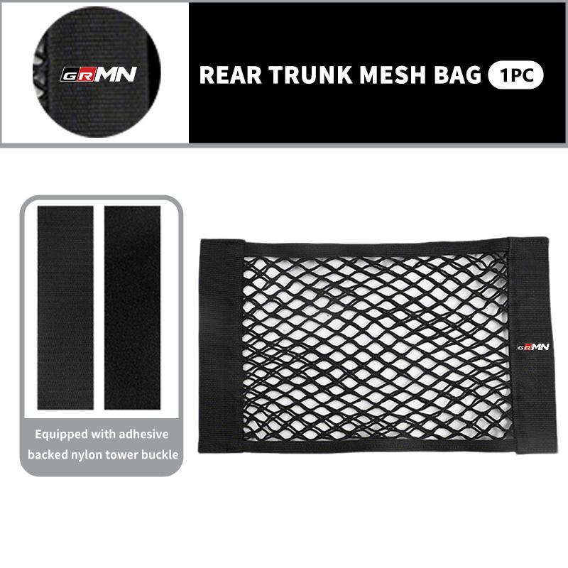 EBSKCS1 Car Styling Trunk Box Storage Bag Mesh Elastic String Net Pocket Organizer Accessories For Toyota Yaris Corolla Rav4 GR Auris