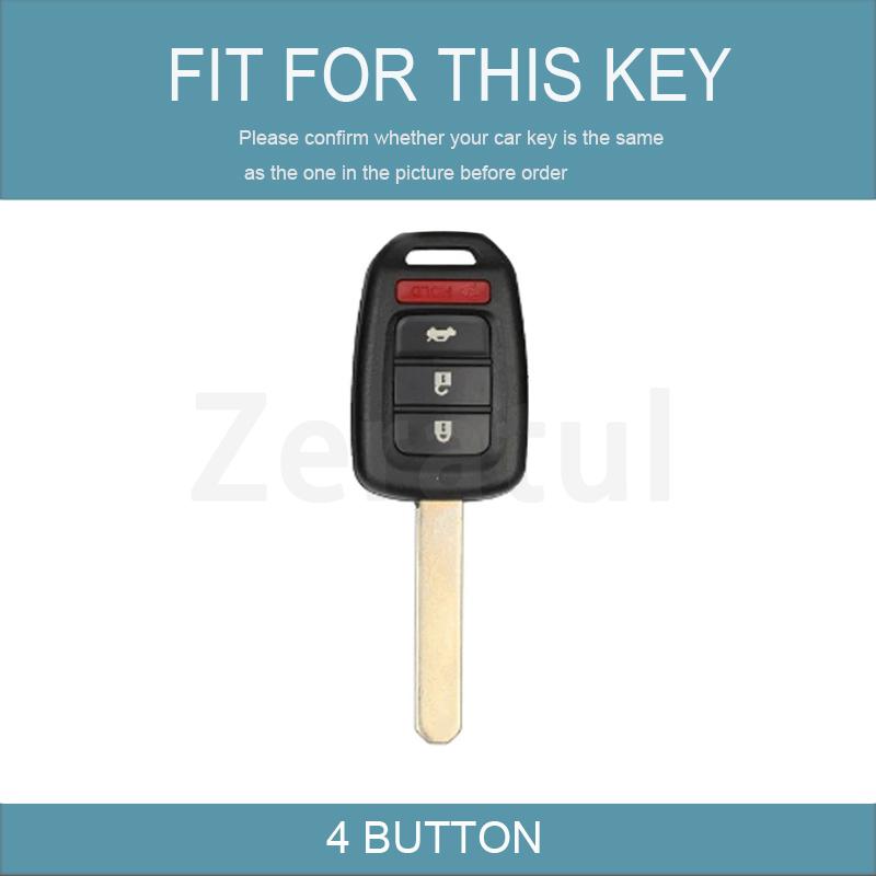 Чехол-брелок с 4 кнопками для Honda Accord Civic Crv Jazz Hr-V Hrv 2013 2014, ТПУ