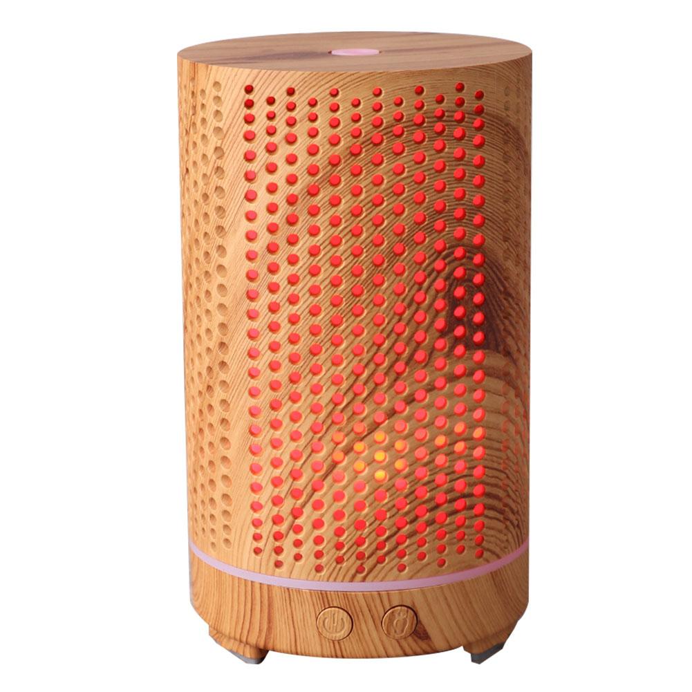 Увлажнитель воздуха Wooden Grain Home Air Увлажнитель воздуха Ночной светильник Аромадиффузор 110-240 В вилка США