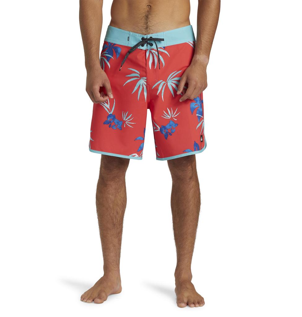 Мужские шорты для серфинга Quiksilver с принтом по всей поверхности, 4-сторонние, водоотталкивающие (AQYBS03630 RMC6)