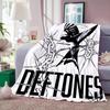 Band D-Deftones Throw Lightweight 240g Flannel Blanket Soft Skin-friendly for Summer Cooling