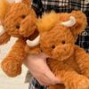 Милая Плюшевая Игрушка Шотландская Высокогорная Корова Волосатая Корова Мягкая Игрушка Мультяшная Корова Очень Мягкая Обнимаемая Фермерское Животное Игрушка Подарок для Детей