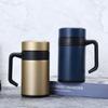 Термокружка для кофе из нержавеющей стали 304 с ручкой, вакуумная изоляция, небьющаяся термокружка с ситечком для чая, бутылка для воды