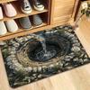 1pcs 3D Visual Illusion Welcome Rug Doormat Witch Magic Eye Print Floor Mat Living Room Bedroom Foot Mat Fun Home Decor