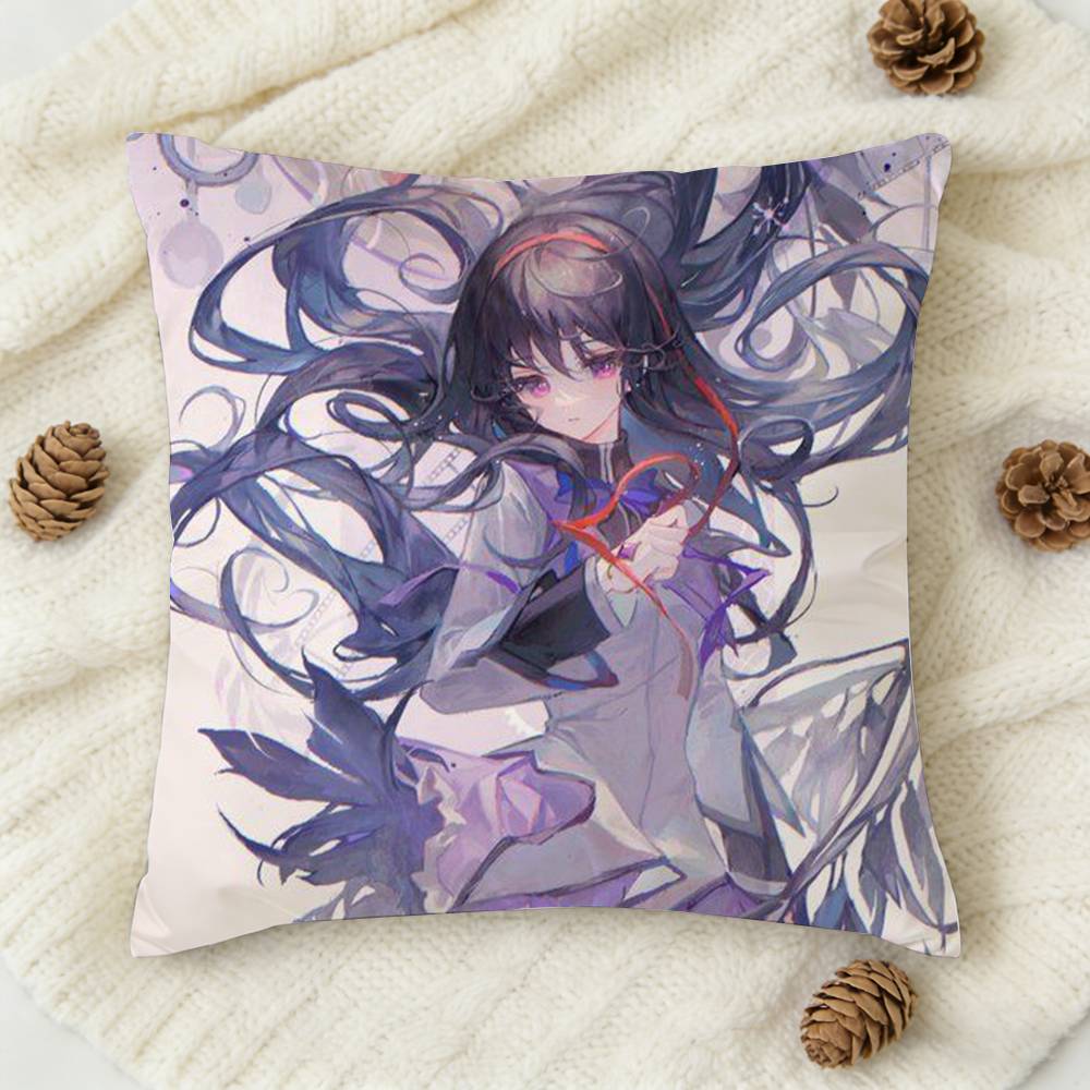 PPuella Magi Madoka Magica Двусторонняя квадратная декоративная наволочка с принтом для дивана, гостиной, домашнего декора