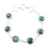 Natural Malachite Gemstone 925 Sterling Silver Bracelet Elegant Handmade Gift RB-9-22