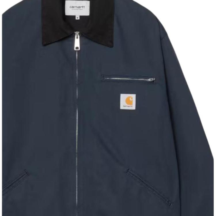 Carhartt WIP SS26 OG Detroit Куртка Свободный крой На молнии Удобная Простая Куртка с длинным рукавом Унисекс Куртка I036489-3AM-02