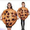 Новый смешной костюм на Хэллоуин на тему закусок, Косплей-наряд печенья, Забавный реквизит для вечеринки и сценического выступления
